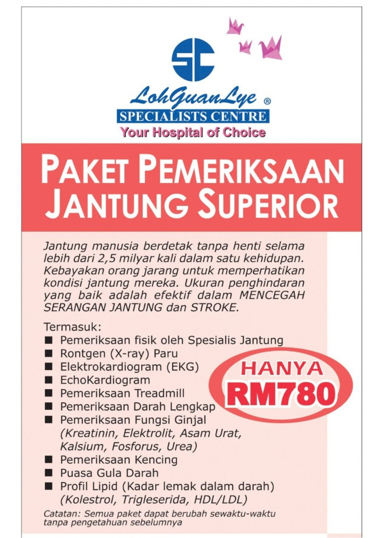 Paket pemeriksaan Jantung