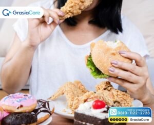 ilustrasi gangguan makan binge eating